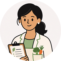Healthy Diet Nutritionist character